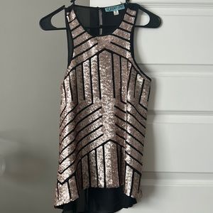 Sequin tank top
